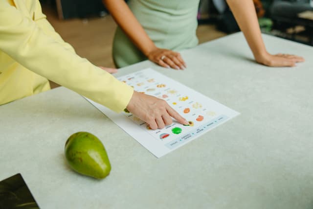 Nutricionista em consulta